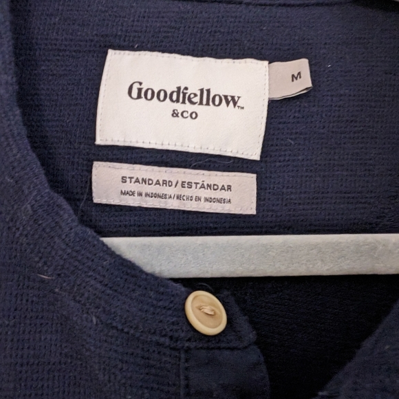 Blue goodfellow & co Henley medium - Picture 2 of 2